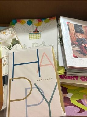 Lot of 25 Hallmark Birthday Card - Blue, Pink, Gold, Green